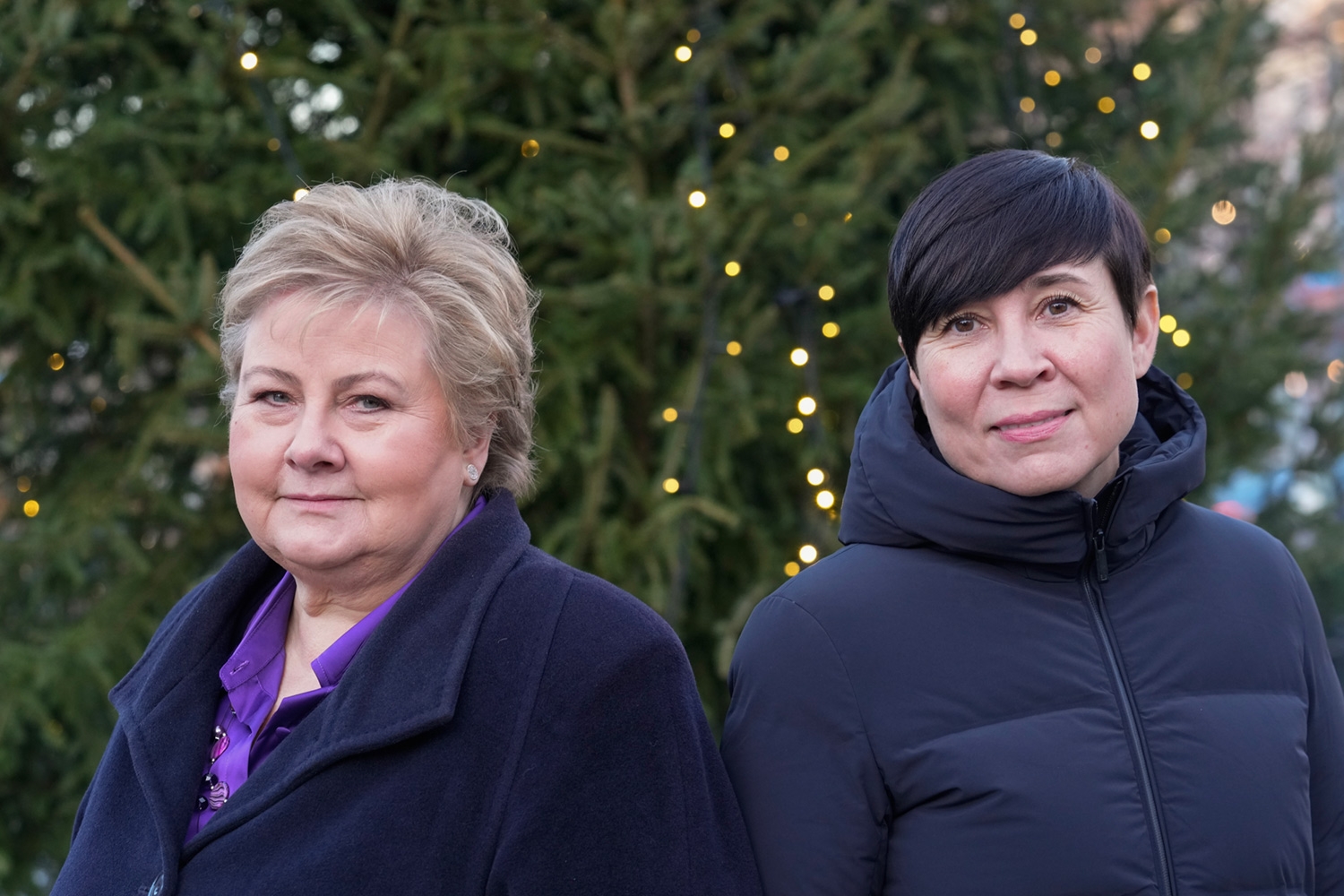 Høyre-leder Erna Solberg og utenrikspolitisk talsperson i Høyre, Ine Eriksen Søreide, tror det kan skje en del utenrikspolitiske endringer i 2025. 