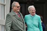 Prins Henrik sammen med dronning Margrethe