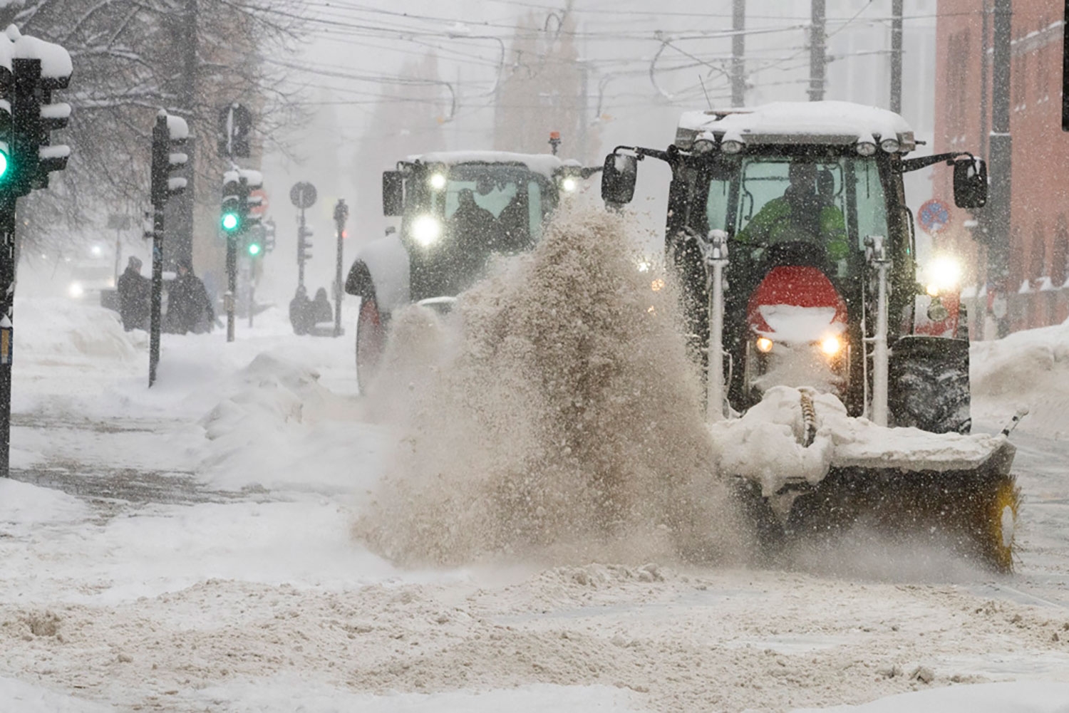 Mye snø førte til kaos i hovedstaden og andre steder på Østlandet i midten av januar. 