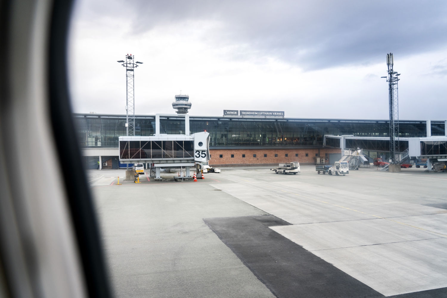 Flyet måtte nødlande på Trondheim lufthavn Værnes.