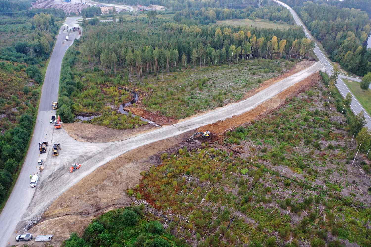 E16 ved Follum tilbake til opprinnelig trasé