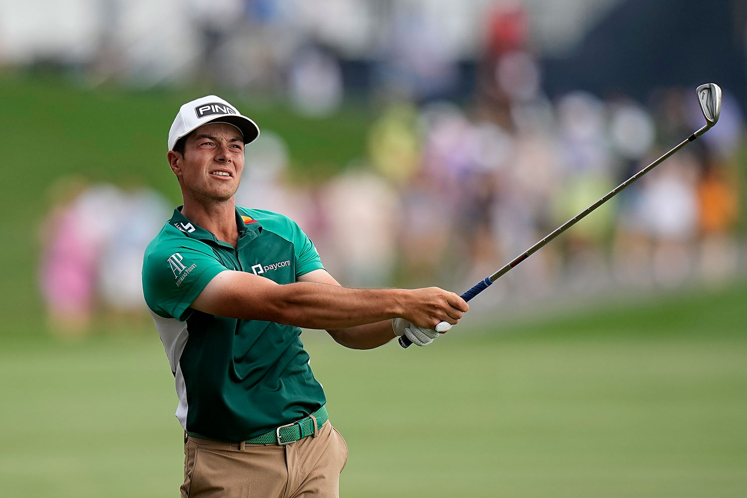 Viktor Hovland skal gå de to første rundene i US Masters sammen med Tiger Woods.