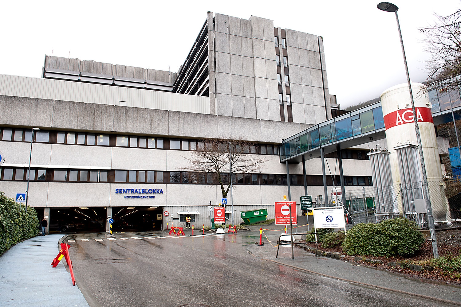 Sentralblokka på Haukeland universitetssjukehus. 